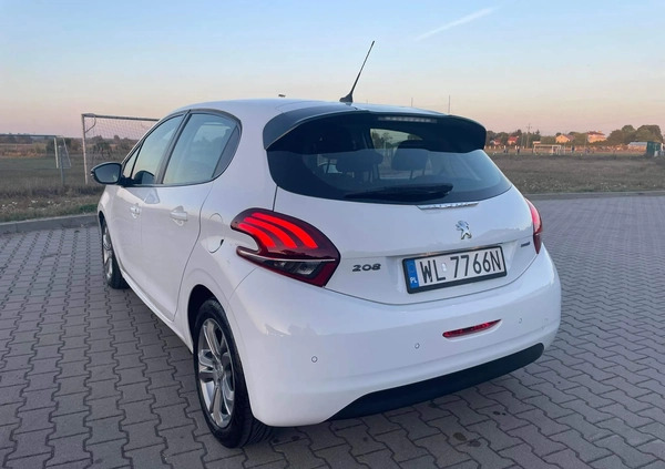 Peugeot 208 cena 26900 przebieg: 164000, rok produkcji 2015 z Działdowo małe 277